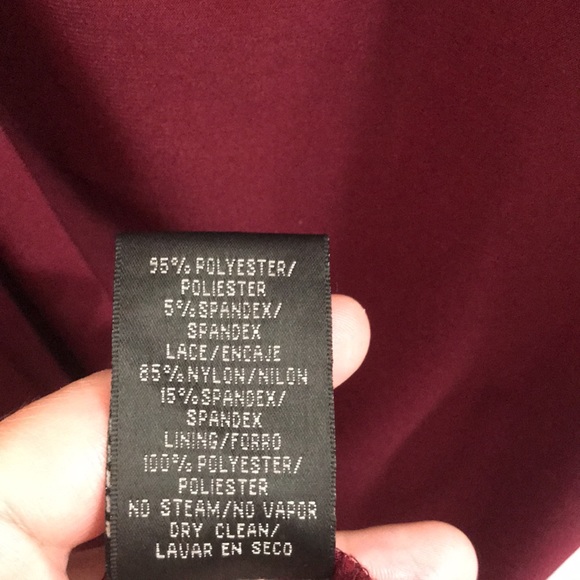 S.L. Fashions Sleeveless Burgundy Maxi dress - Picture 4 of 10